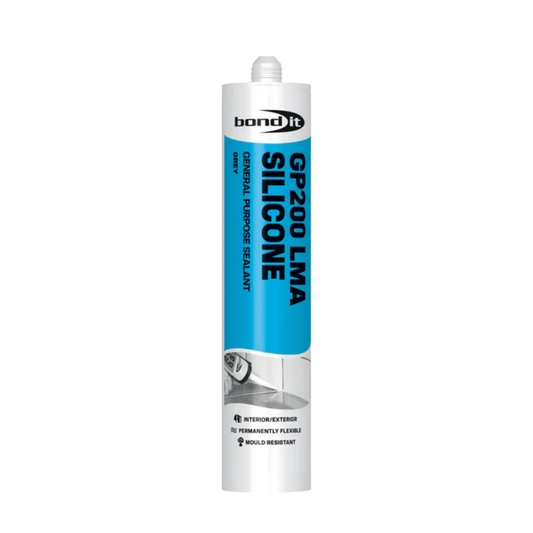 Bond It GP200 General Purpose Silicone Sealant 275ml (Grey) - Box of 25