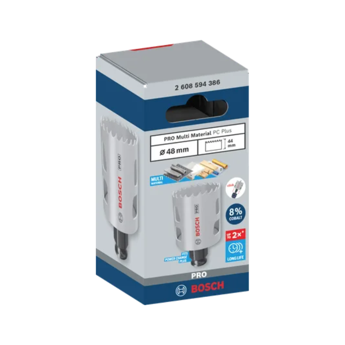 Bosch 2608594386 PRO Multi Material Power Change Plus Hole Saw 48mm