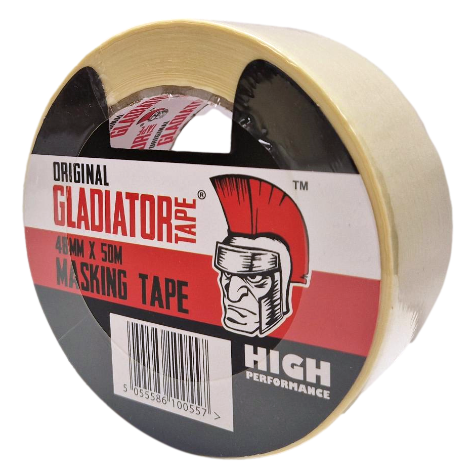 Gladiator General Purpose Masking Tape 48mm x 50m (Natural) - Box of 24