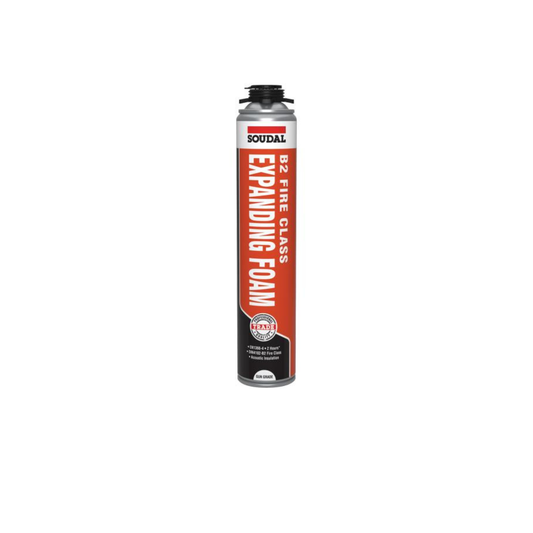 Soudal B2 Fire & Acoustic Expanding Foam Gun Grade 750ml - Pack of 12