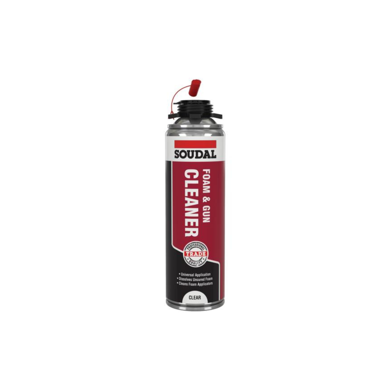 Soudal PU Expanding Foam & Gun Cleaner 500ml - Pack of 12