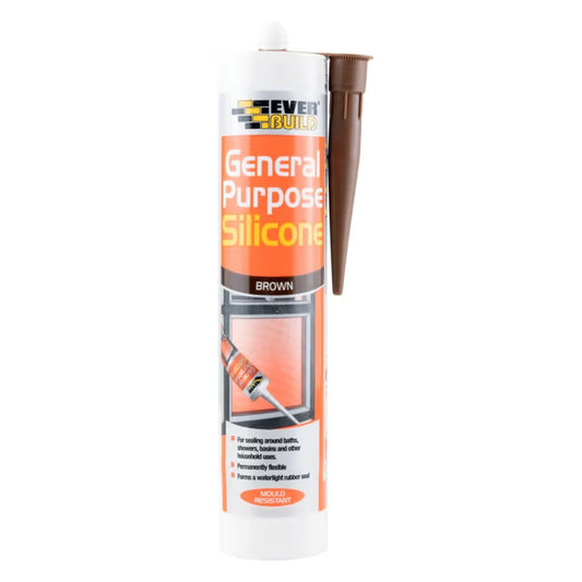 Sika General Purpose Silicone 280ml (Brown) - Box of 25