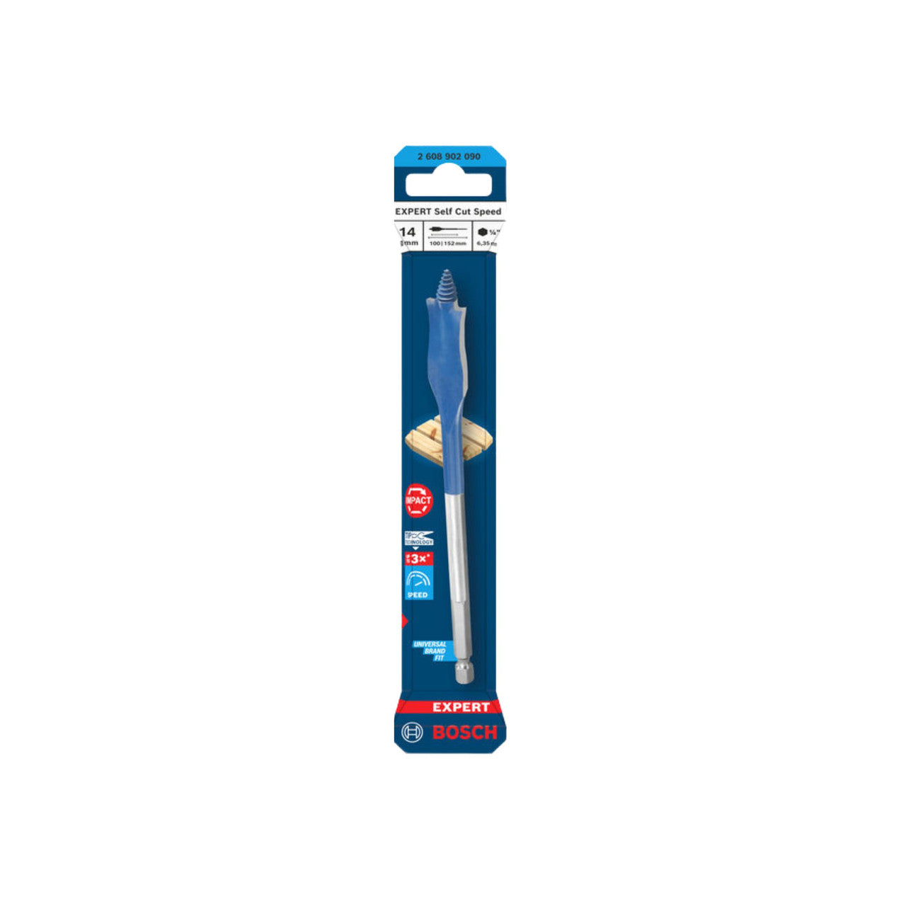 Bosch Professional Wood Spade Drill Bit14x152mm(Replaces 2608900314)