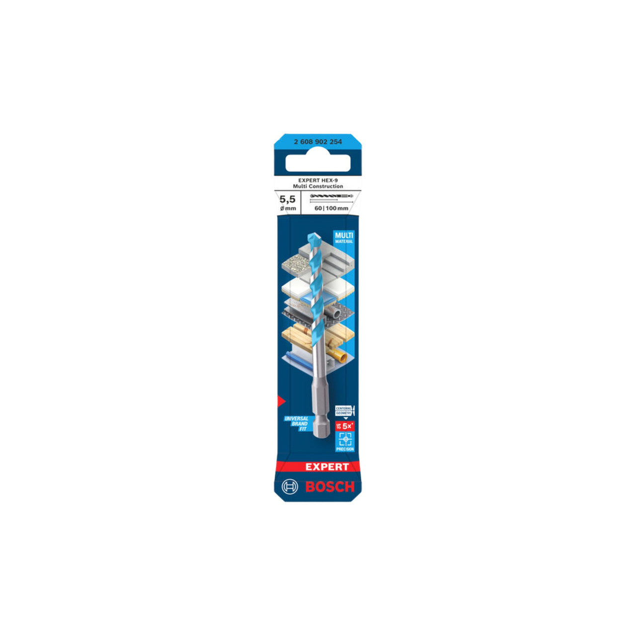 Bosch 2608902254 Expert Multi Construction Drill Bit 5.5 x 60 x 100mm (Replaces 2608900572)