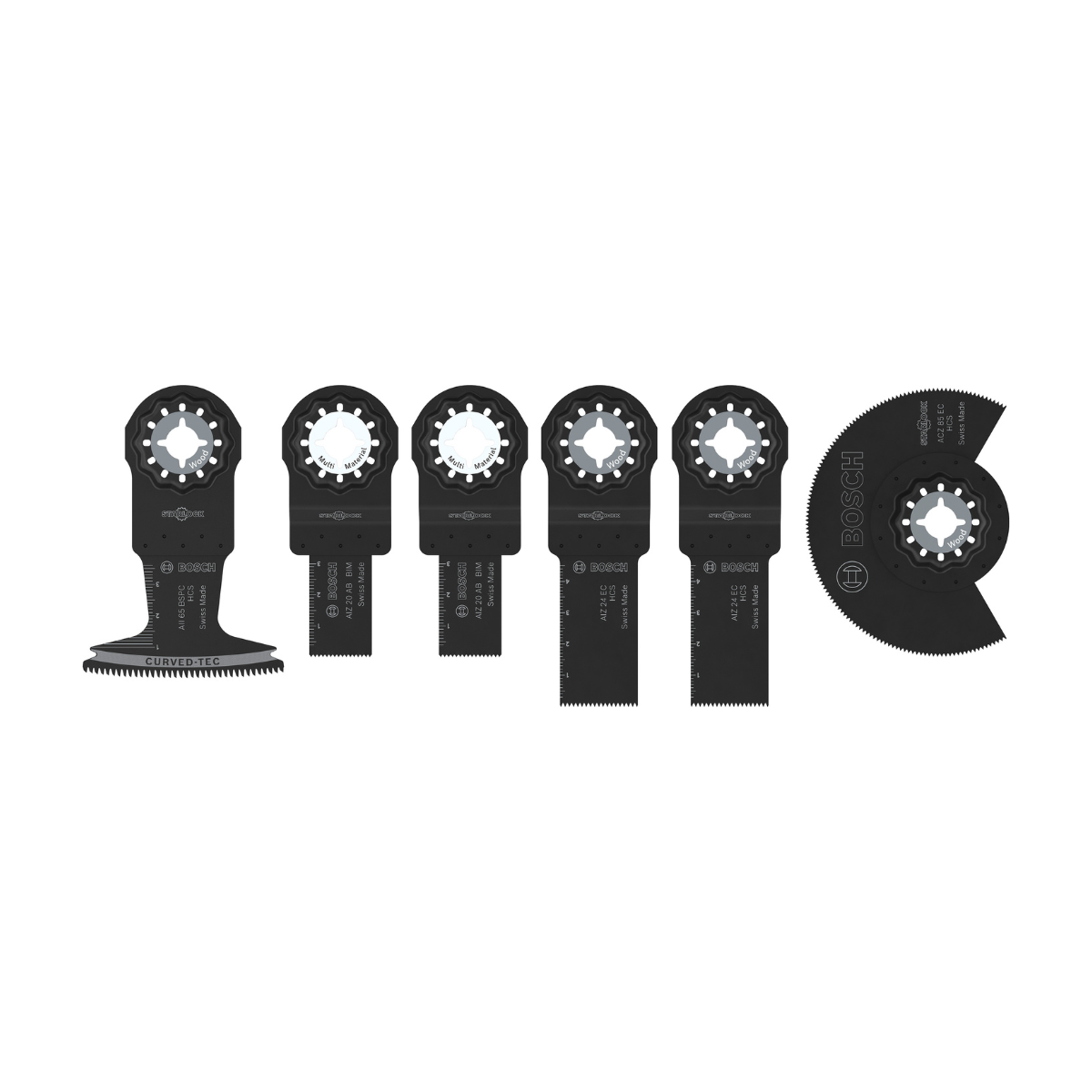 Bosch 2608669334 Multi Tool Blade Set for Wood & Soft Metal (6 Piece)