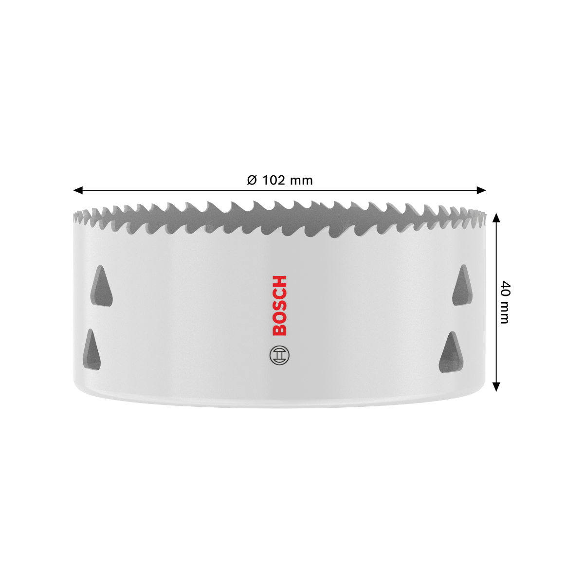 Bosch 2608594602 Multi Material Threaded Hole Saw 102 x 40mm (Replaces 2608580440)