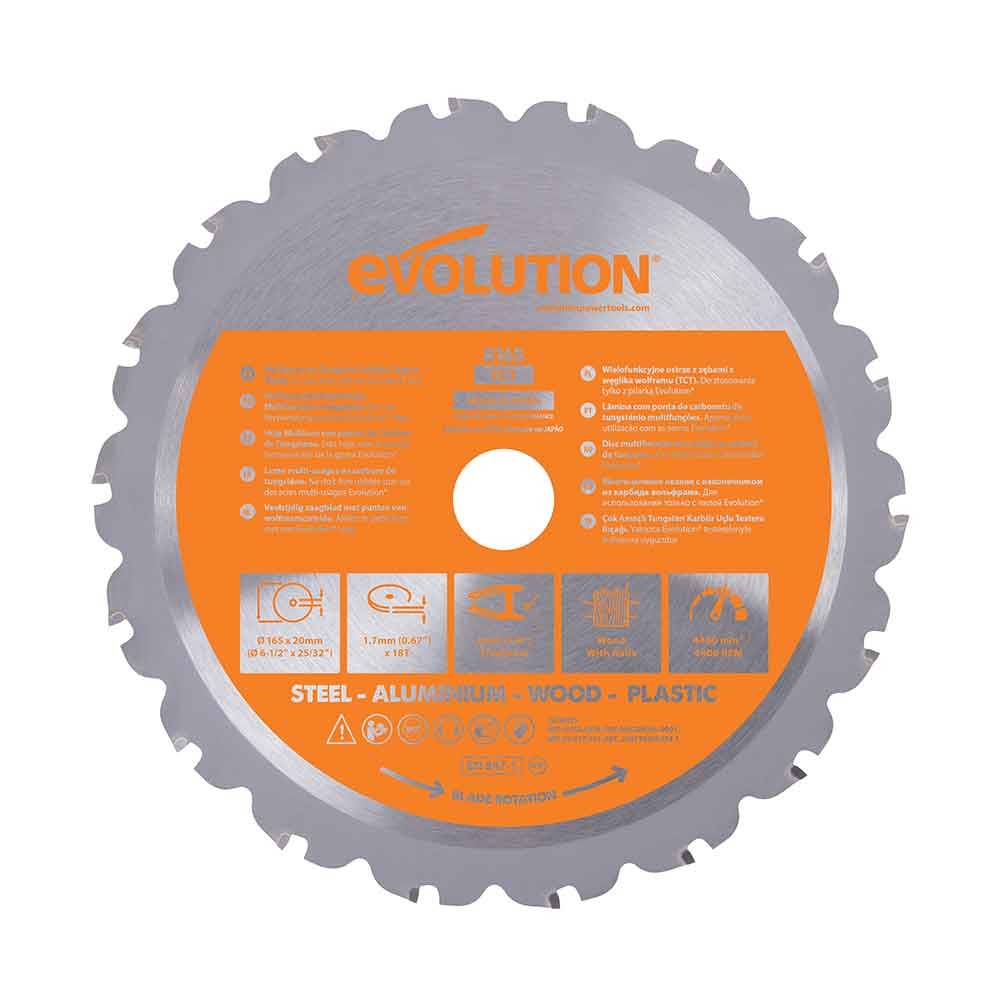 Evolution R165TCT-18CS Multi-Material Blade 165mm x 18T