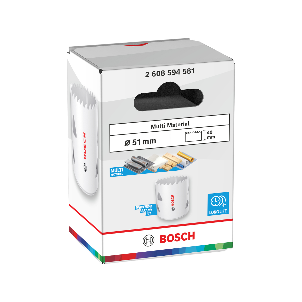 Bosch 2608594581 Multi Material Threaded Hole Saw 51 x 40mm (Replaces 2608580419)