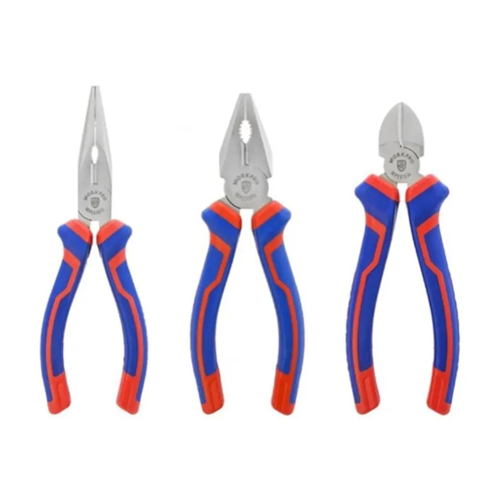 Workpro WP201008 CV Steel Pliers Set 6" (3 Piece)