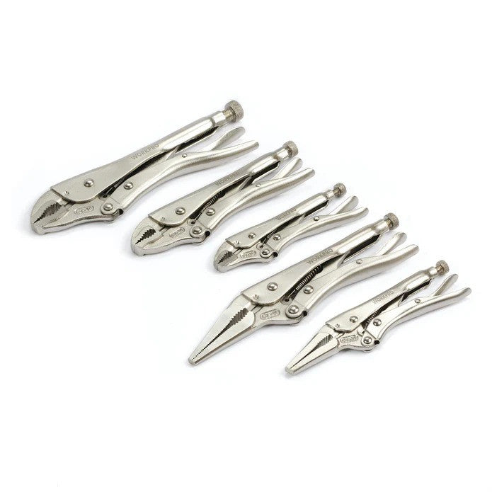Workpro WP201002 CR-V Locking Pliers Set (5 Piece)