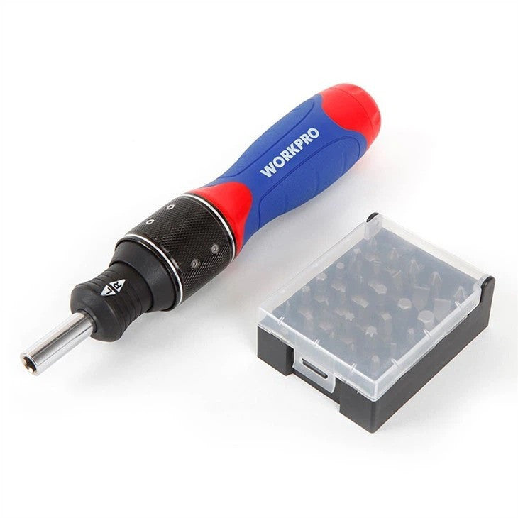 Workpro WP221055 6X-Speed Double Drive Screwdriver Set (32 Piece)