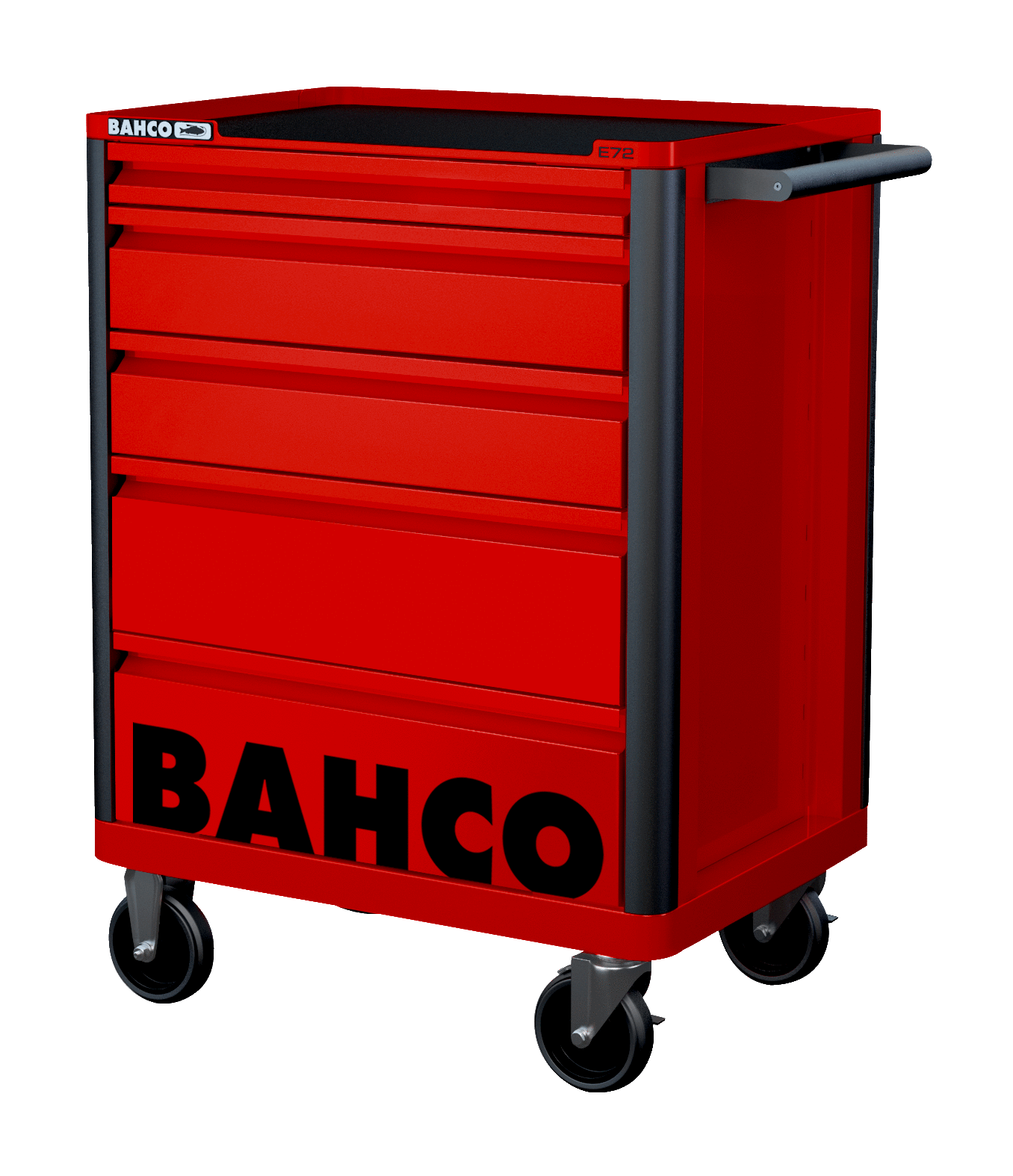 Bahco 5 Drawer Tool Trolley Red E72 Workshop Cabinet Storage HUB 26in 1472K5RED