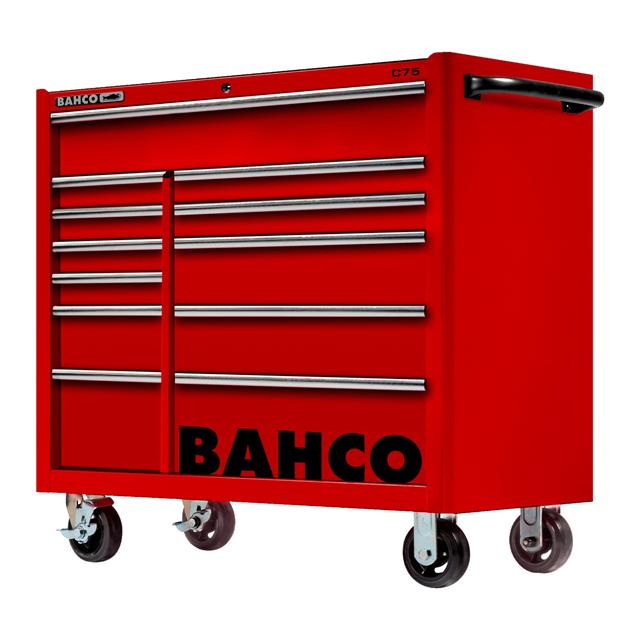 Bahco 40" Red Tool Trolley Roll Cab 12 Drawer C75 Pro Workstation 1475KXL12RED