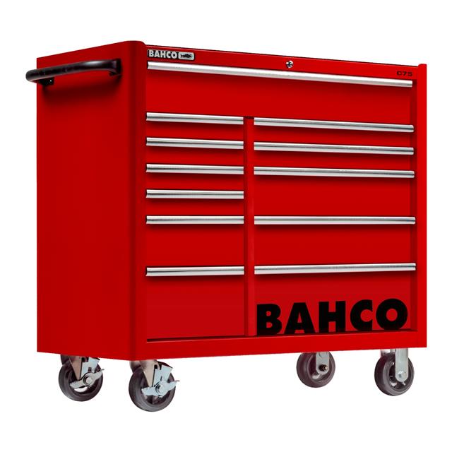 Bahco 40" Red Tool Trolley Roll Cab 12 Drawer C75 Pro Workstation 1475KXL12RED