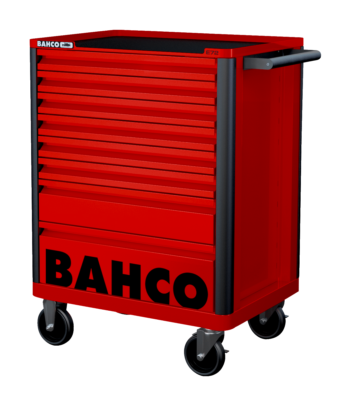 Bahco 8 Drawer Red Tool Box Trolley Workshop Roller Cabinet 26" E72 Storage Hub 1472K8RED