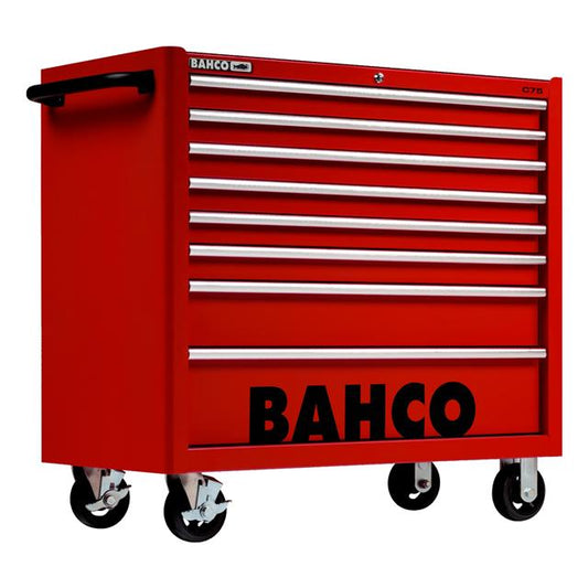 Bahco 40" Red Tool Trolley Roll Cab 8 Drawer C75 Pro Workstation 1475KXL8RED