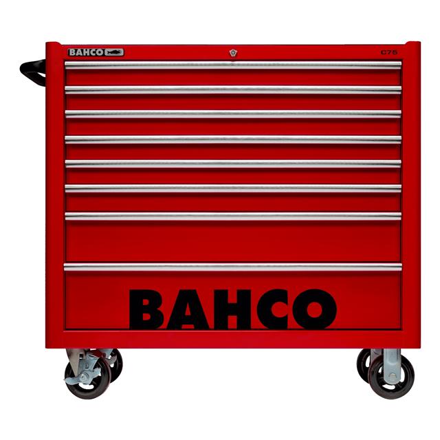 Bahco 40" Red Tool Trolley Roll Cab 8 Drawer C75 Pro Workstation 1475KXL8RED