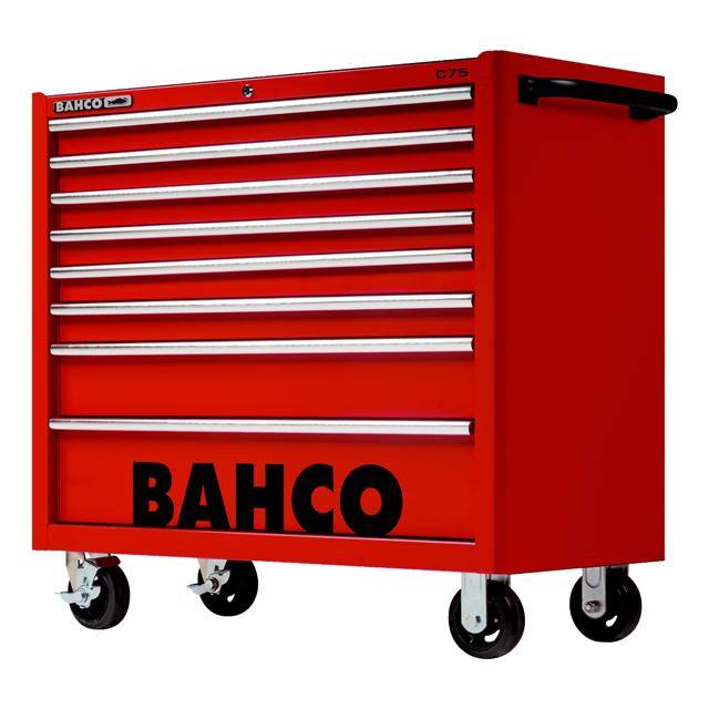 Bahco 40" Red Tool Trolley Roll Cab 8 Drawer C75 Pro Workstation 1475KXL8RED