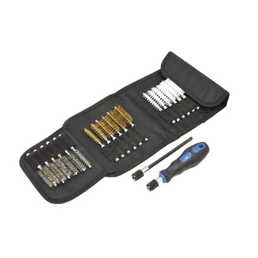 Trident Wire Brush Cleaning Set 20pc in Canvas Storage Case T677301